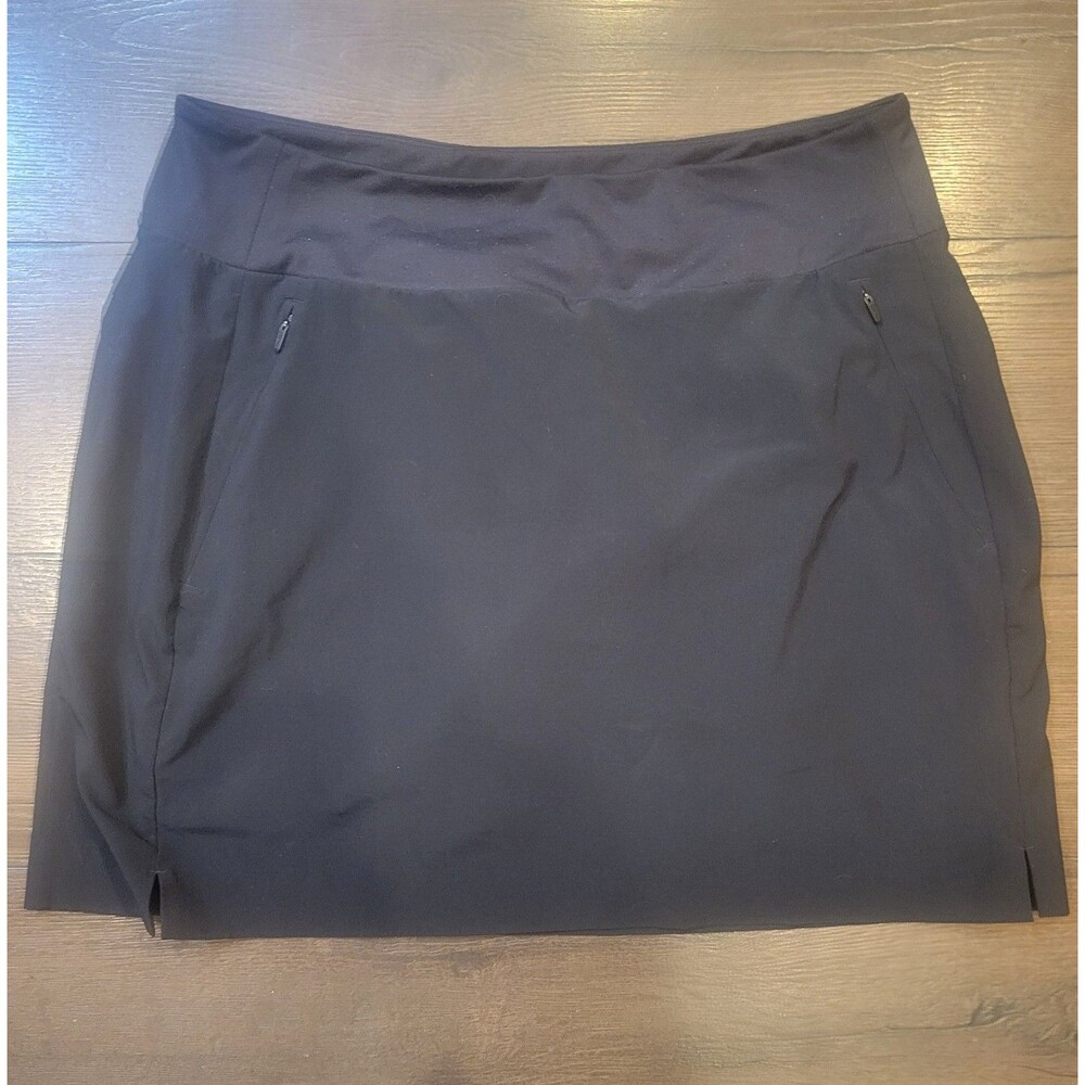 Athleta Soho Skort Size 8 Black Athletic Tennis Golf Activewear Sport Skirt - Picture 4 of 10